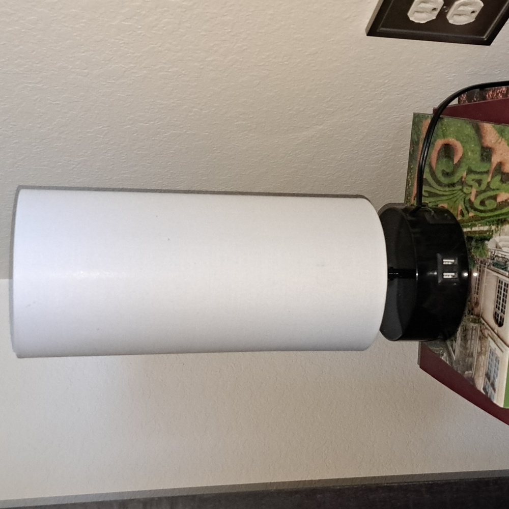 Modern White and Black Table Lamp USB
